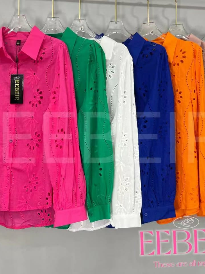 Flower Crochet Shirt