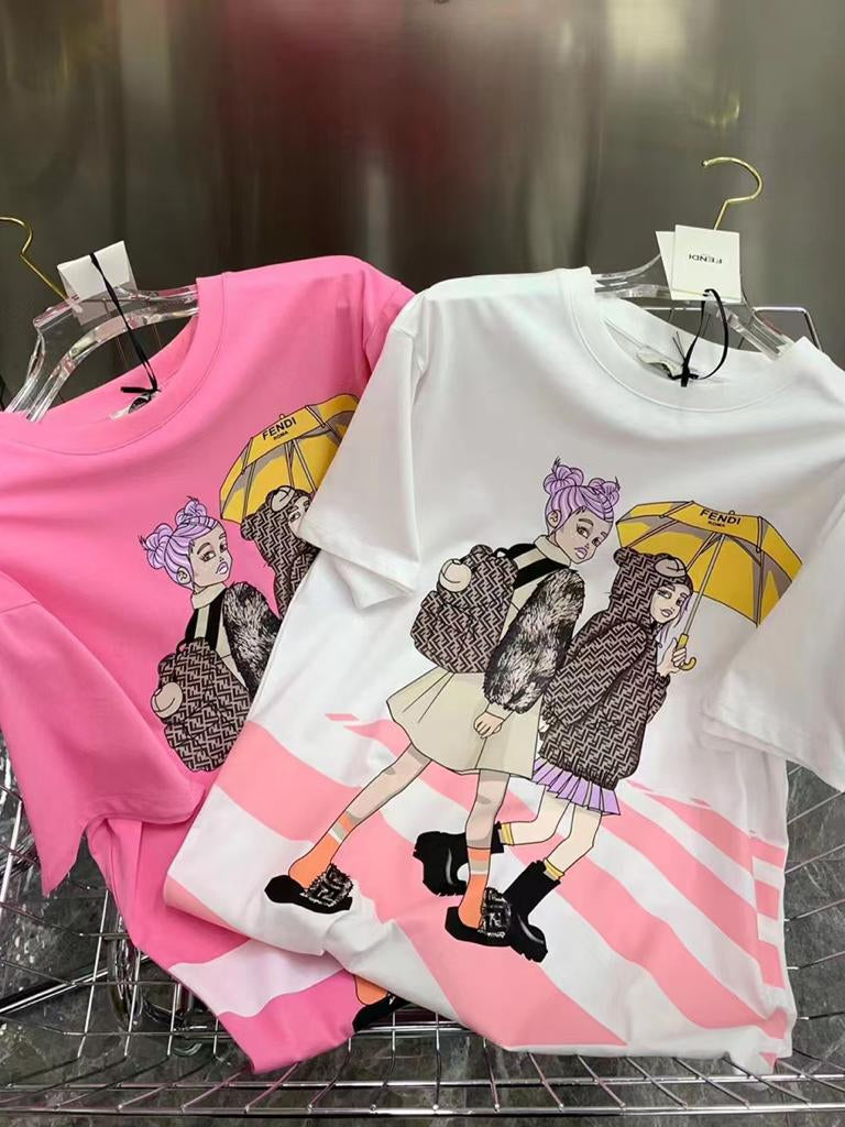 Print F E Cotton Lycra BA T-Shirt