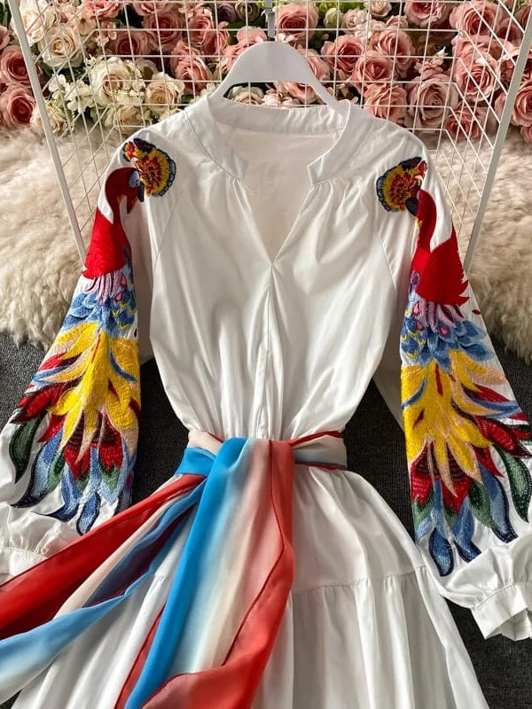 Floral Hollow out Long Maxi Dress