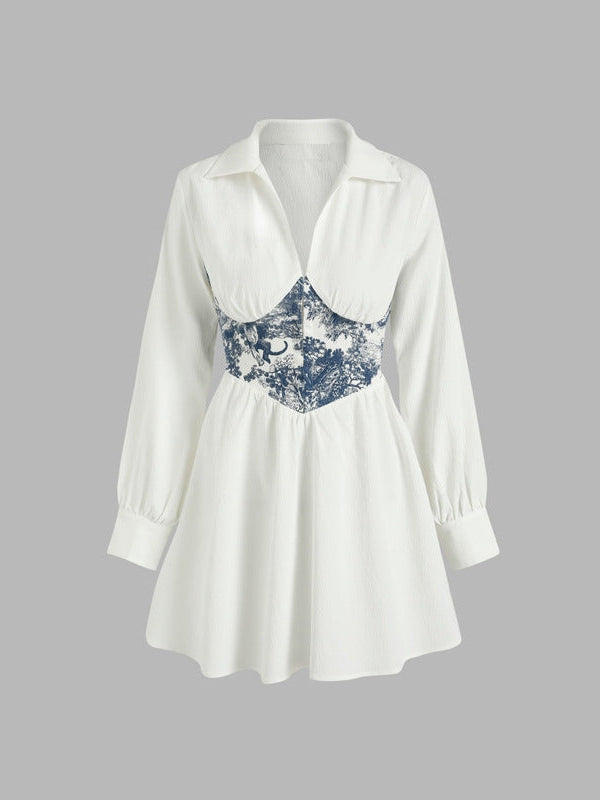 Floral Print Shirt Dress