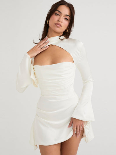 Rebecca Hollow Out Backless Exclusive Dress