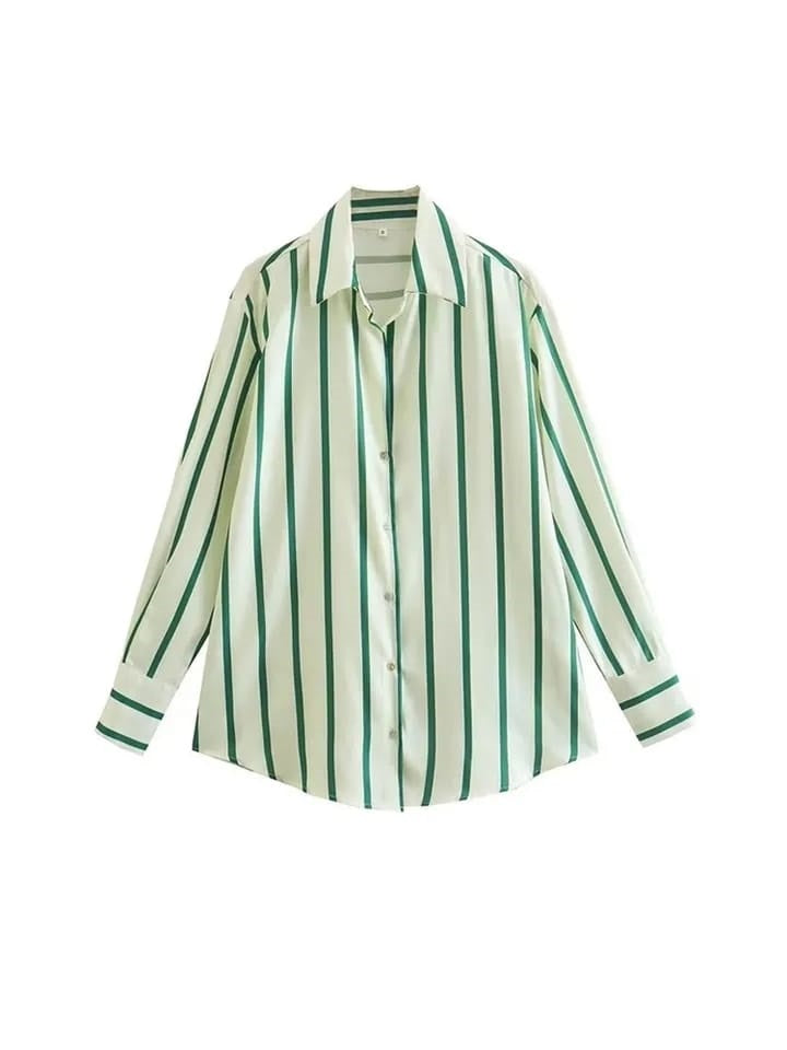 Stripe Satin Shirt