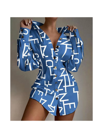 Satin Button Short Dress