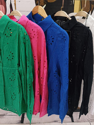 Flower Crochet Shirt