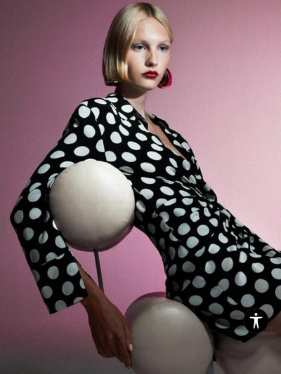 Polka Dot Black & White Dress