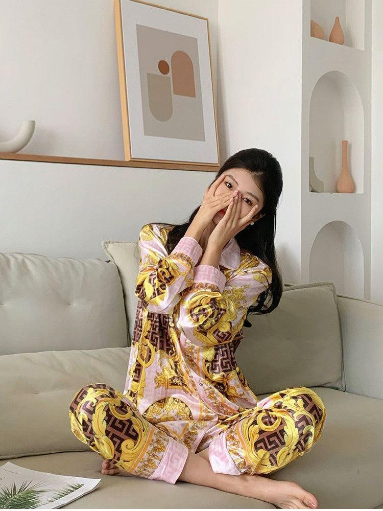 NF Floral Print Shirt & Pants Coord Set