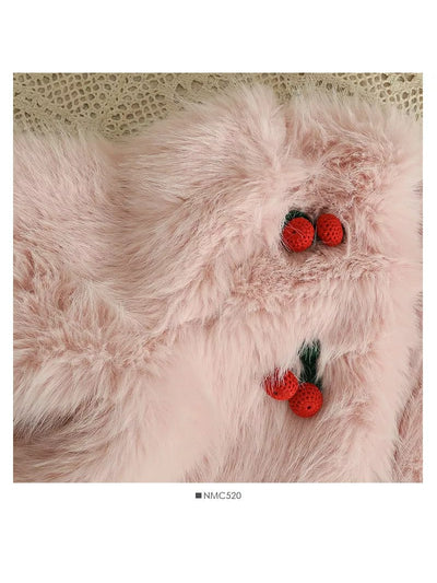 V Neck Cherry Jacket