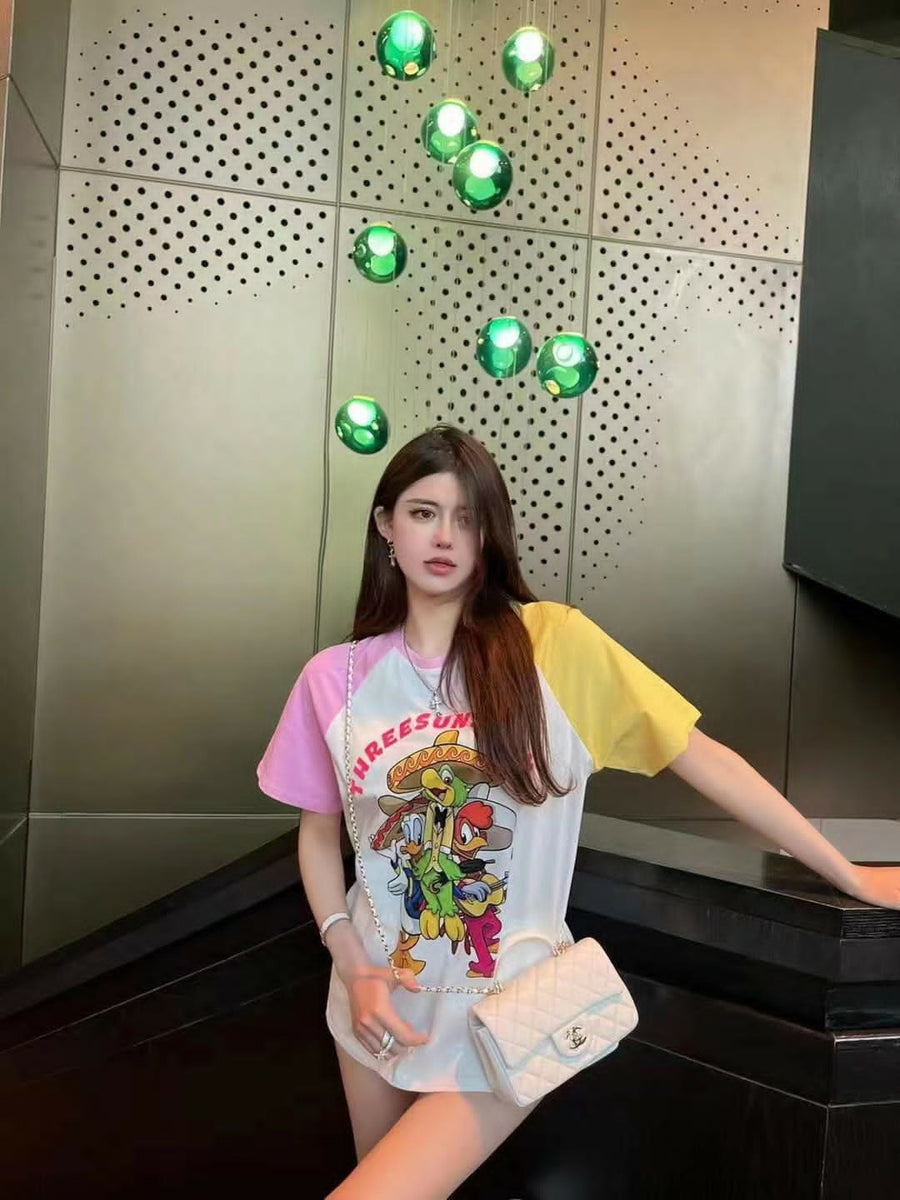 Print Cotton Lycra BA T-Shirt