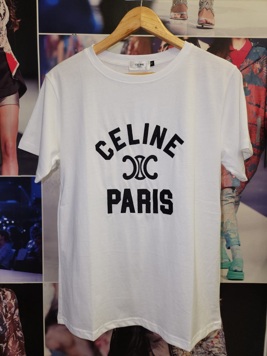 Celine Paris Bubble Logo Tee