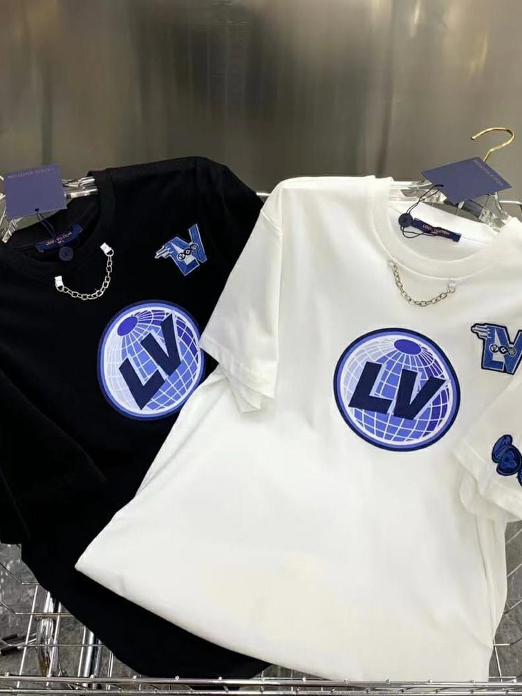 Print Cotton Lycra L V T-Shirt