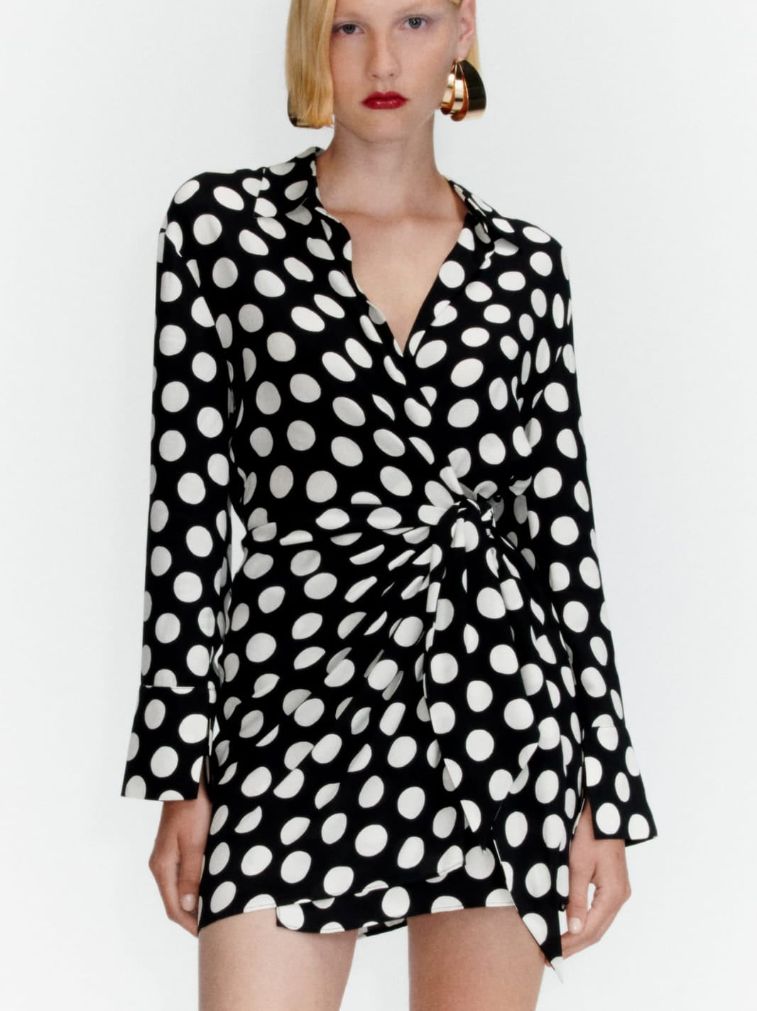 Polka Dot Black & White Dress