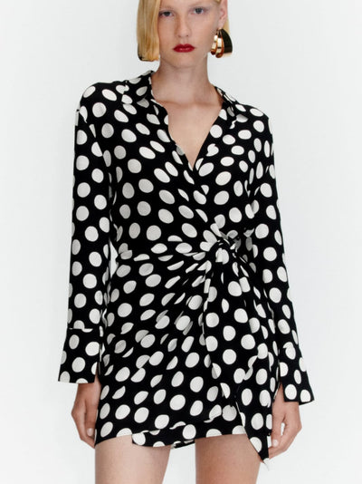 Polka Dot Black & White Dress