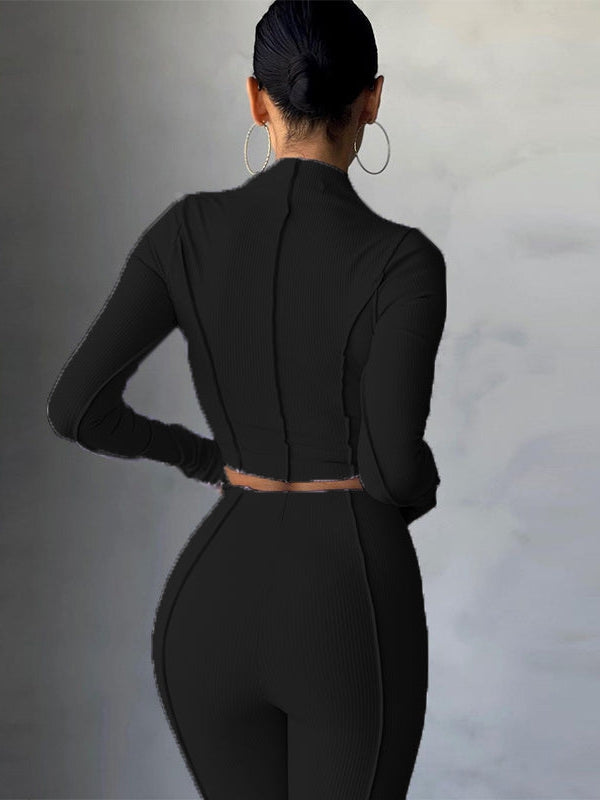 Turtle Neck Full Sleeve and Slim Fit Pants Co-Ord Set