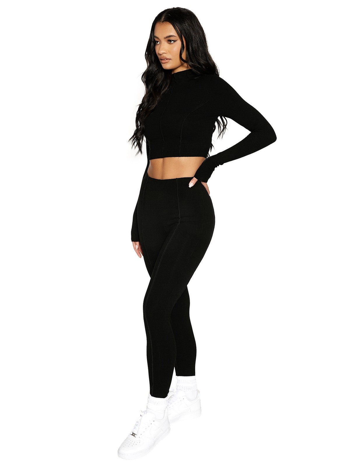 Turtle Neck Full Sleeve and Slim Fit Pants Co-Ord Set