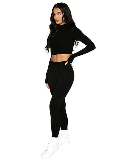Turtle Neck Full Sleeve and Slim Fit Pants Co-Ord Set