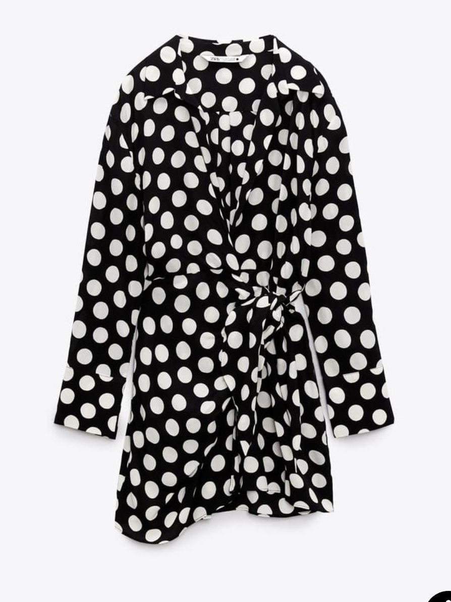 Polka Dot Black & White Dress