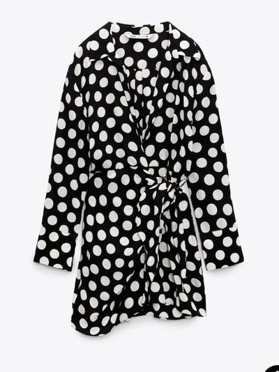 Polka Dot Black & White Dress