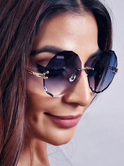 Wave Rimless Sunglasses