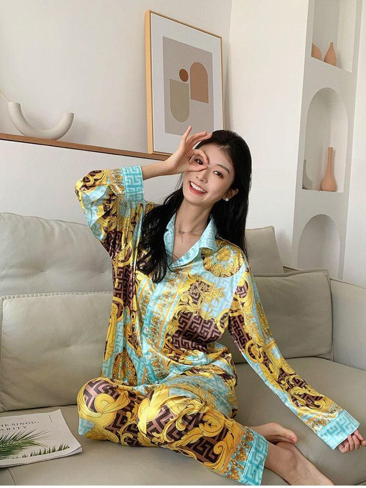 NF Floral Print Shirt & Pants Coord Set