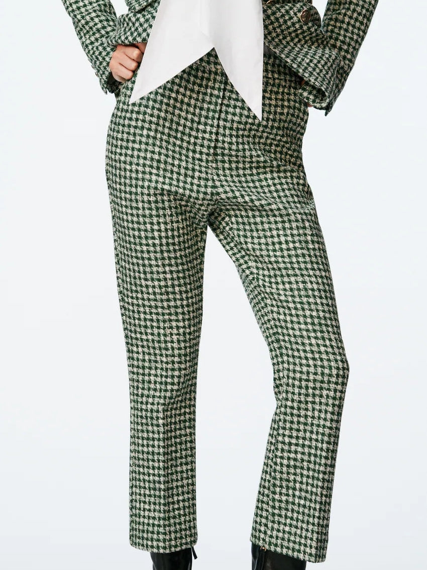 Green Tweed Pants