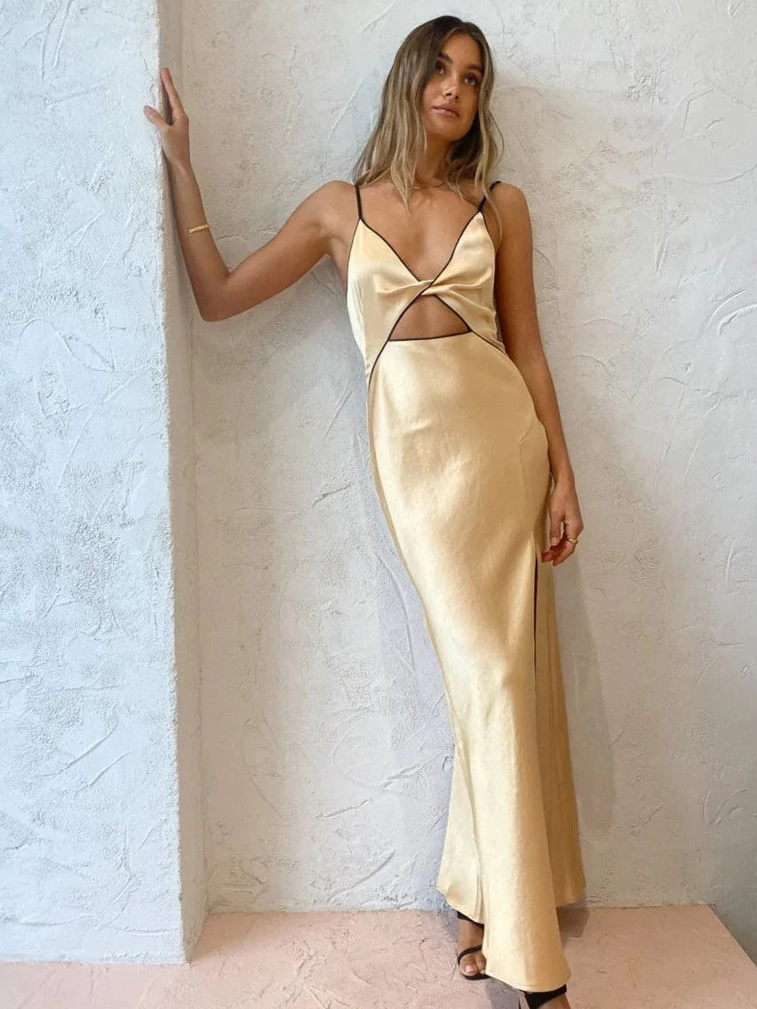 A-line Strapless V-neck High Low Prom Dress with Pockets QP1249 – SQOSA