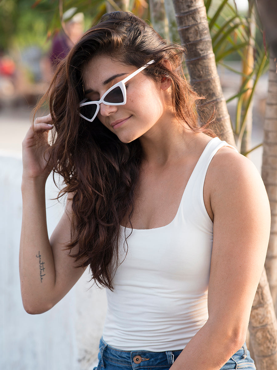 Pointed Cat Eye Sunglasses