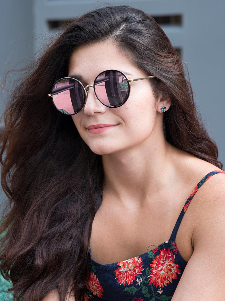 Round Metal Frame Sunglasses