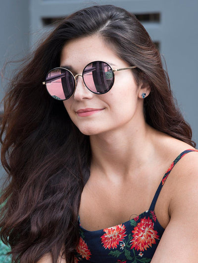 Round Metal Frame Sunglasses