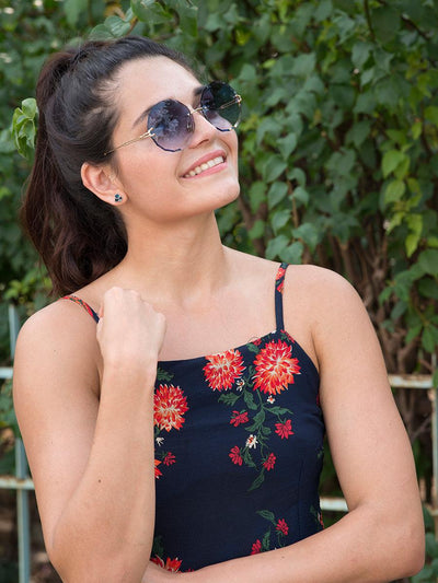 Wave Rimless Sunglasses