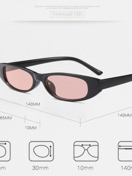 Retro Oval Sunglasses