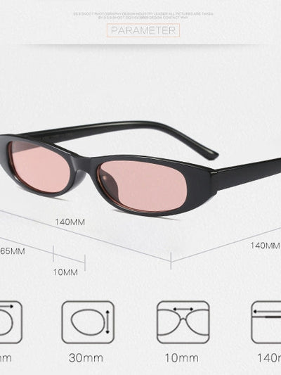 Retro Oval Sunglasses
