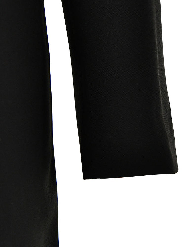 V Neck Short Blazer & Slit Skirt Coord Set