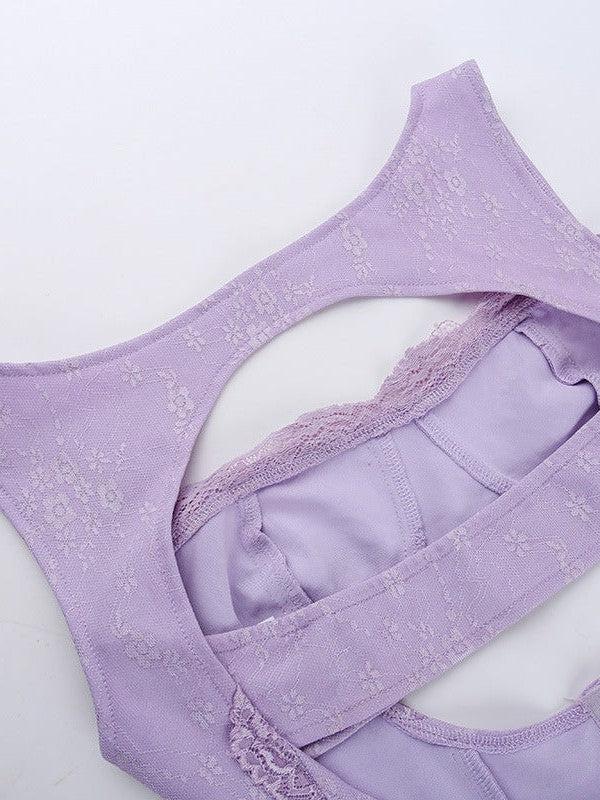 Backless Hip Elegant Cutout Slim Lace Dress