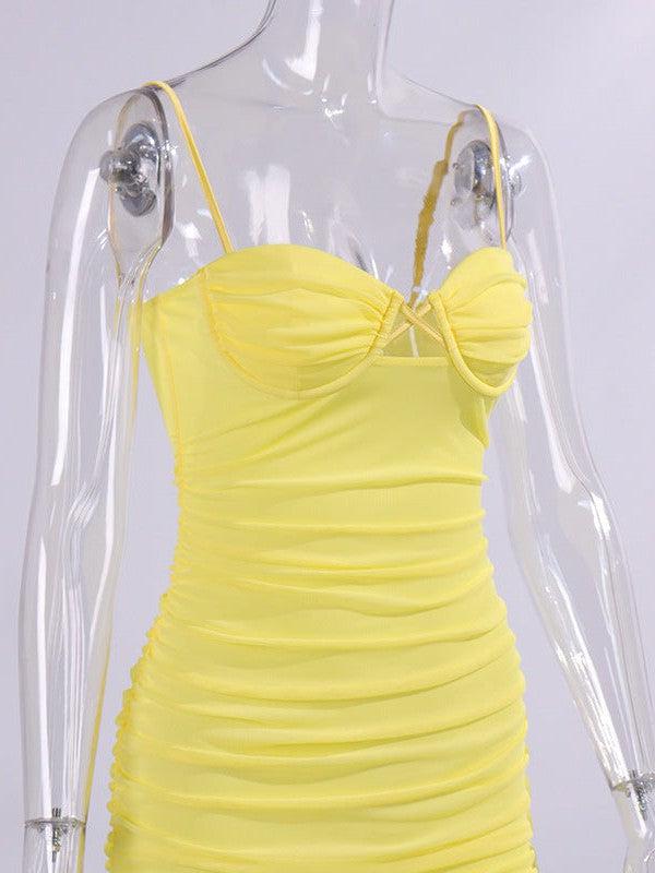 Hollow Out Cutout Out Sheath Cami Dress