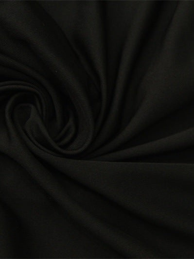 Full Sleeves Backless Pure Slit Midi Dress with Zipper