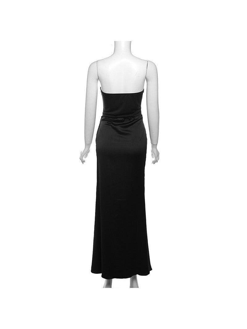 Tube Top Backless Slim Fit Evening Dress