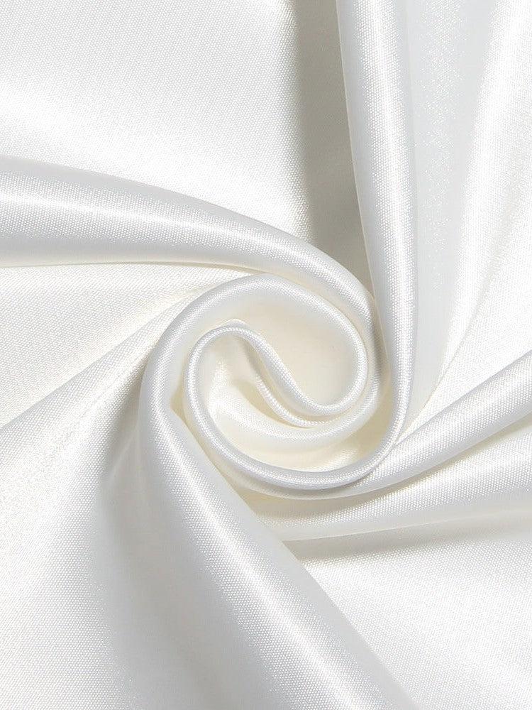 Deep V Plunge Plunge Halterneck Backless White Dress