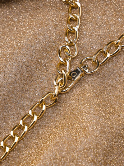 Golden Shimmer Backless Sleeveless Slim Dress