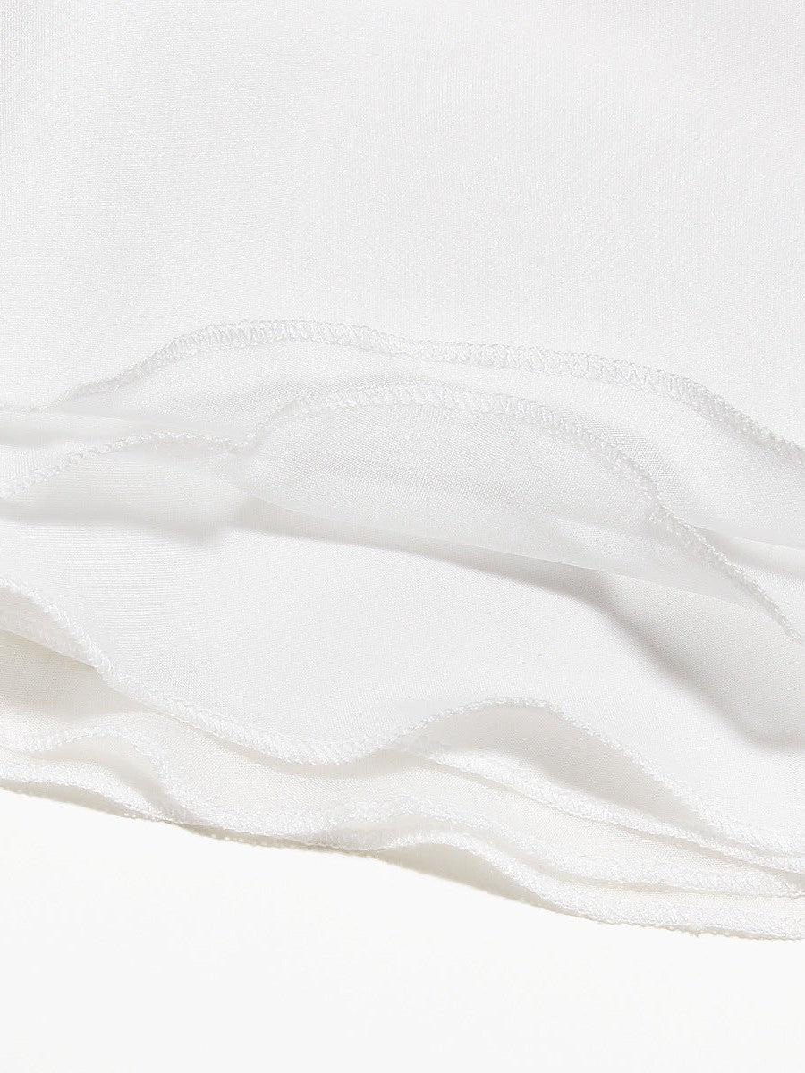 Lace Cropped Hollow out Cutout Backless Dress