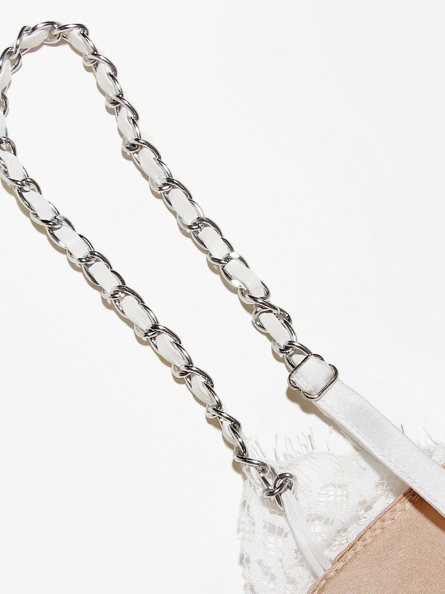 Lace Cropped Hollow out Cutout Backless Dress