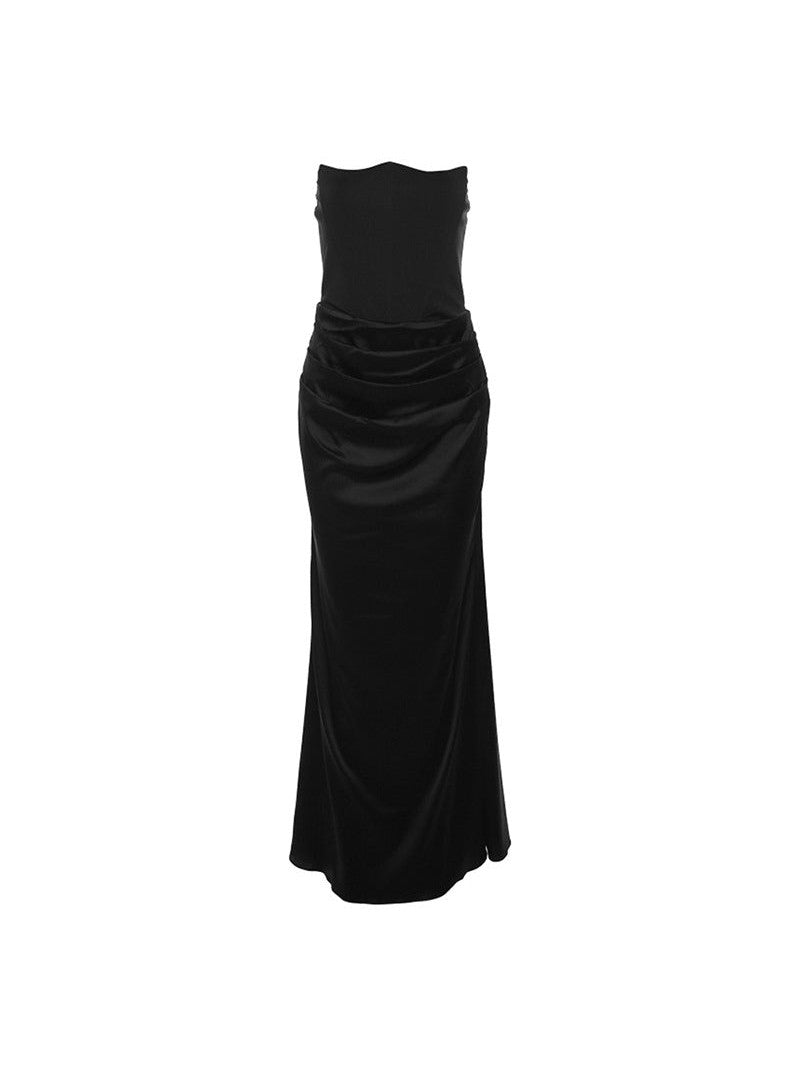 Tube Top Backless Slim Fit Evening Dress