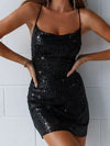 Backless Sequins Short Bodycon Dress
