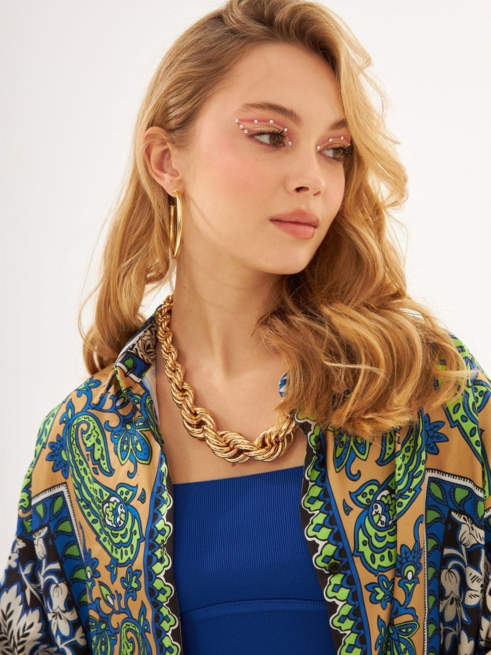 Floral Print Soft Satin Shirt & Pants Co-ord Set