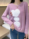 Heart Patch Sweater