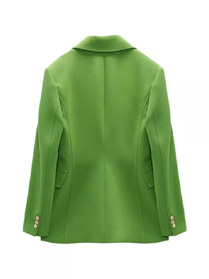 Green Blazer Suit & Pants Co-Ord Set