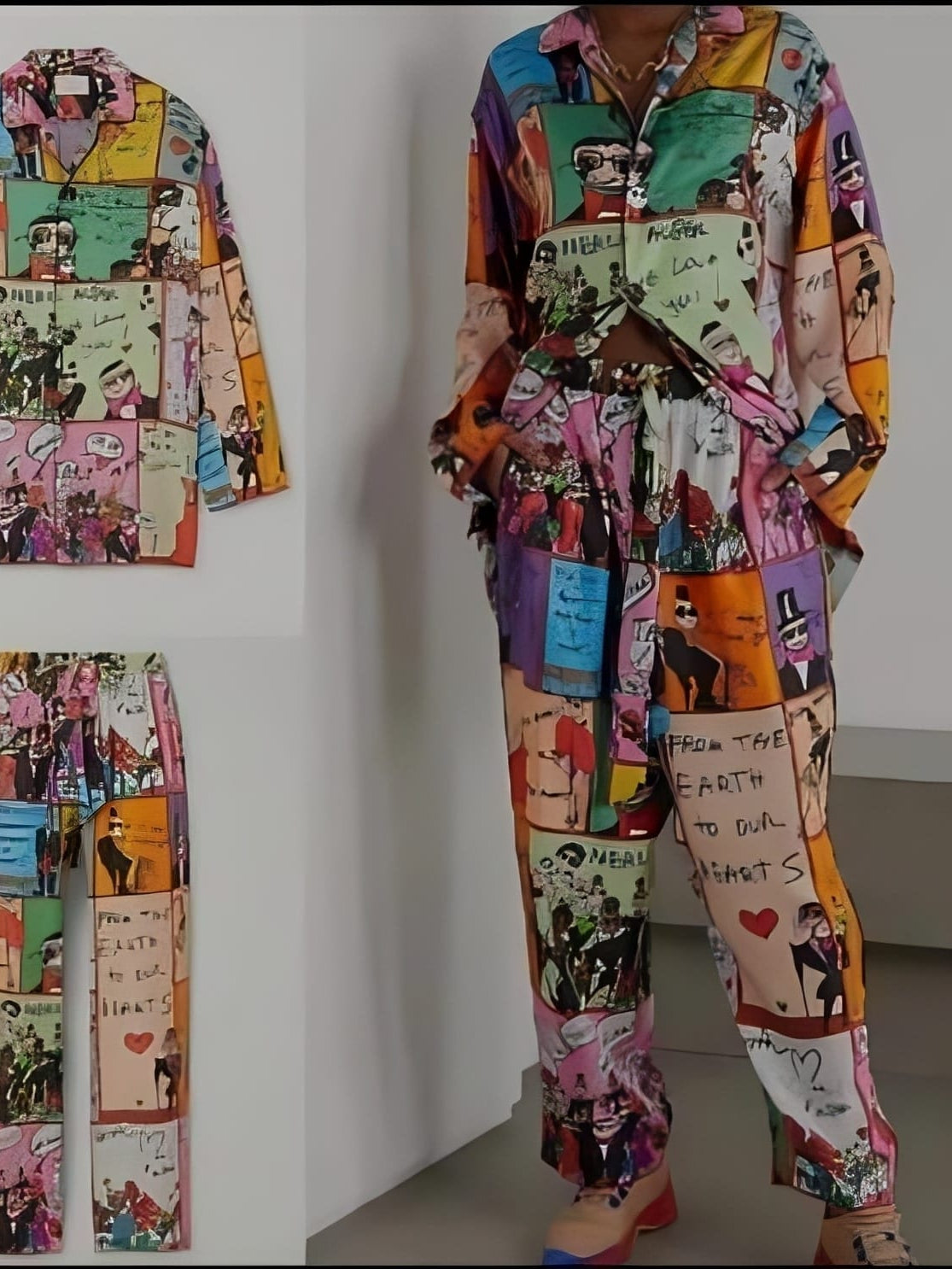 Letter Print Coord Set