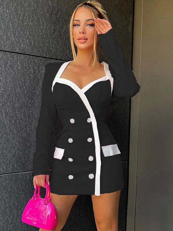 Vienna Short Button Pocket Dress