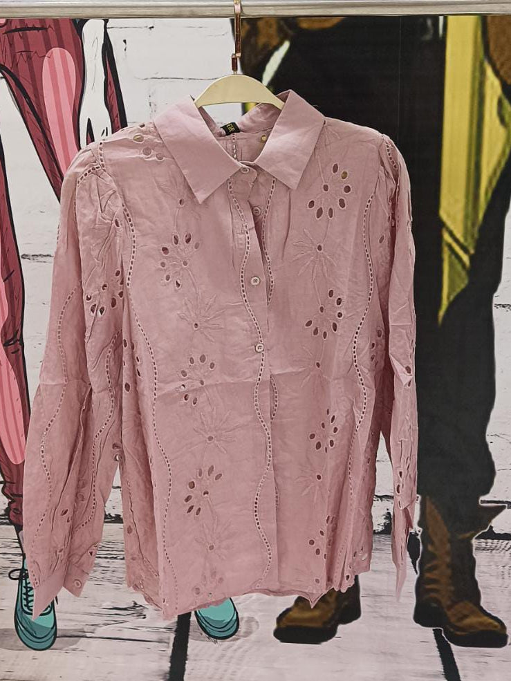 Flower Crochet Shirt