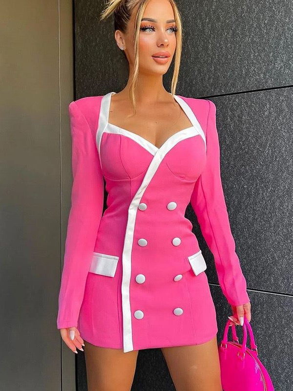 Vienna Short Button Pocket Dress