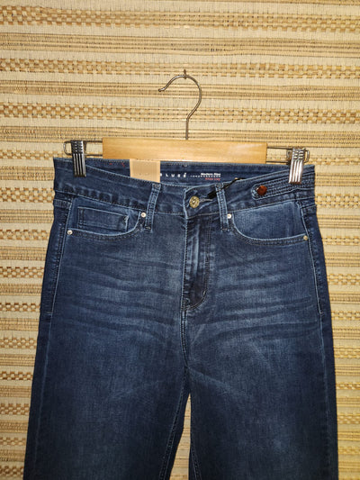 Blue High Waist Wide Leg Denim Pants